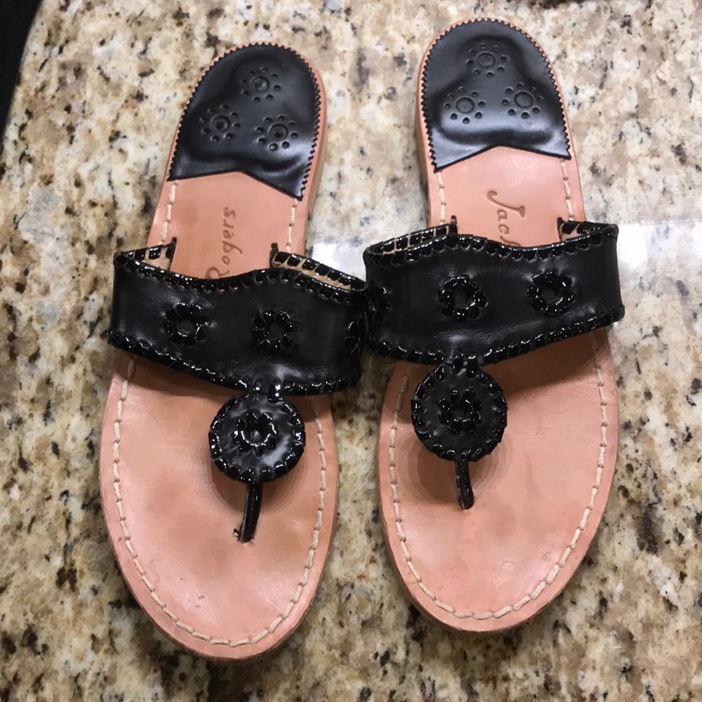 Jack roger black palm beach sandal